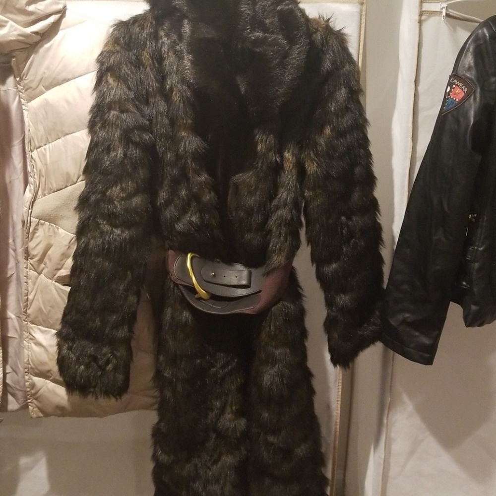 Faux fur coat
